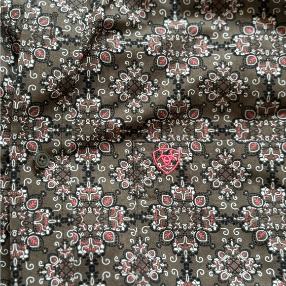 Ariat Mens Long Sleeve Button Front, Size Large - Picture 2 of 3